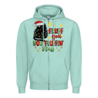 Seafoam fluff you you fluffin fluff Zipper Hoodie - MaliasSmallBusiness