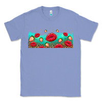 Colony Blue lips and strawberries Classic Tee - AdoDesignShop