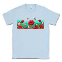Dusty Blue lips and strawberries Classic Tee - AdoDesignShop