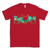 Red lips and strawberries Classic Tee - AdoDesignShop