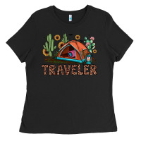 Black traveler Ladies Tee - JahusDesignShop