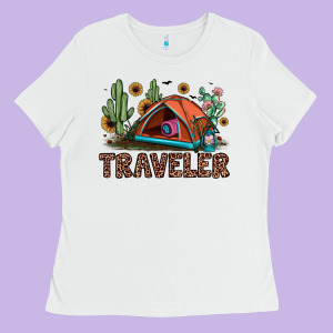 Traveler Ladies Tee Designed By Jahusdesignshop