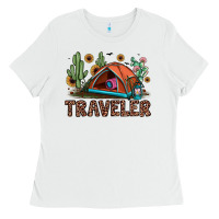 White traveler Ladies Tee - JahusDesignShop