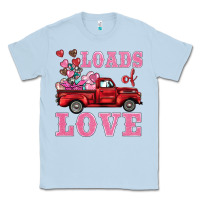 Dusty Blue loads of love truck Classic Tee - BarkalooDesign