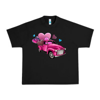 Black truck with hearts Urban Heavy Tee - AdoDesignShop