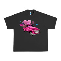 Pigment Black truck with hearts Urban Heavy Tee - AdoDesignShop