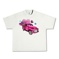 Pistachio truck with hearts Urban Heavy Tee - AdoDesignShop