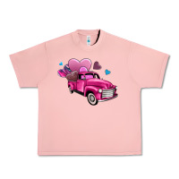 Salmon truck with hearts Urban Heavy Tee - AdoDesignShop