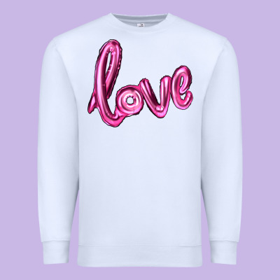 Valentine's Day Love Balloon Premium Sweatshirt Designed By Ranaportraitstore