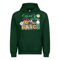 Forest Green Saved by his grace Easter Urban Hoodie - CowGirlArtShop