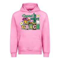 Fuchsia Pink Saved by his grace Easter Urban Hoodie - CowGirlArtShop