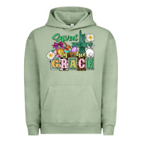 Pigment Oil Green Saved by his grace Easter Urban Hoodie - CowGirlArtShop