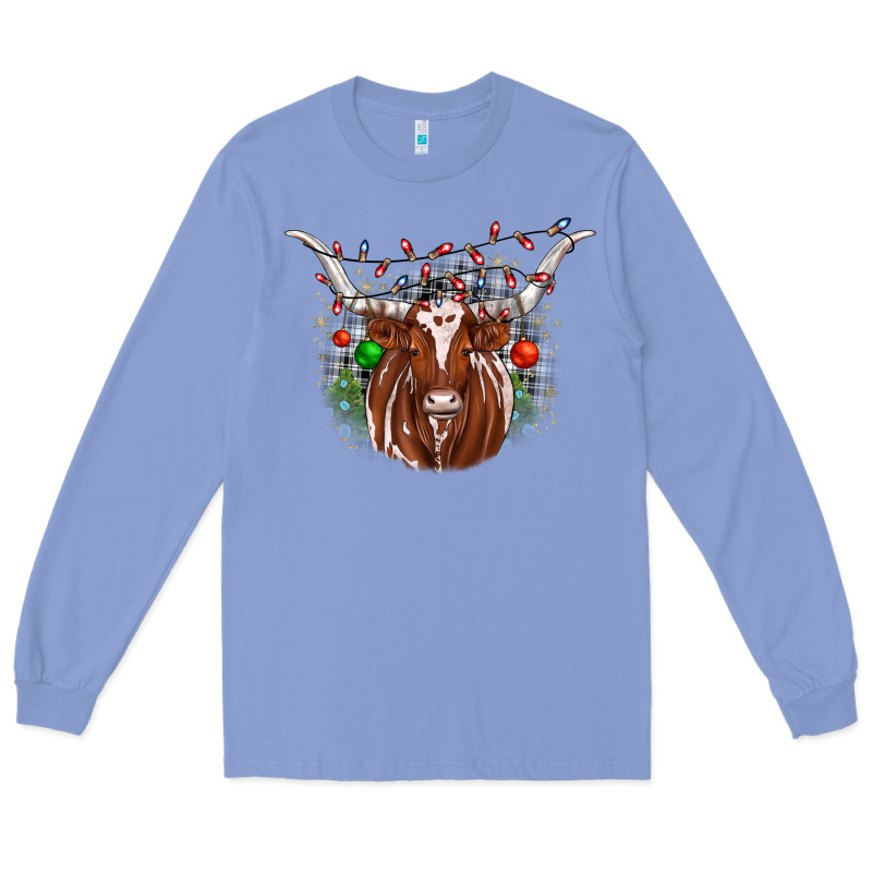 Christmas  Texas Longhorn Long Sleeve Tee by JahusDesignShop | Teevron