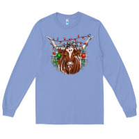 Colony Blue christmas  texas longhorn Long Sleeve Tee - JahusDesignShop
