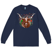 Navy christmas  texas longhorn Long Sleeve Tee - JahusDesignShop