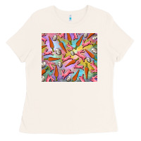 Bone Easter bunny carrot and quail egg Ladies Tee - RanaPortraitStore