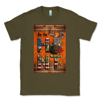 Army Green Western On The Hunt Deer Classic Tee - LillyAllenDesigns