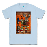 Dusty Blue Western On The Hunt Deer Classic Tee - LillyAllenDesigns
