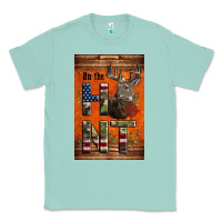 Seafoam Western On The Hunt Deer Classic Tee - LillyAllenDesigns