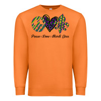 Carrot mardi gras love peace Premium Sweatshirt - Bettercallsaul