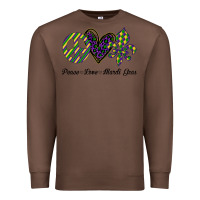 Chestnut mardi gras love peace Premium Sweatshirt - Bettercallsaul