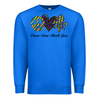 True Royal mardi gras love peace Premium Sweatshirt - Bettercallsaul