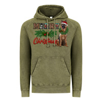 Vintage Olive merry christmas german shepherd Vintage Hoodie - RanaPortraitStore