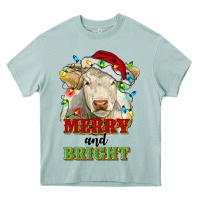 Arona merry and bright charolais cattle cow with christm Heavy Core Tee - RanaPortraitStore