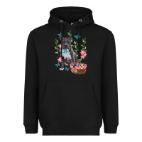 Black Easter Pitbull Heavyweight Hoodie - RanaPortraitStore