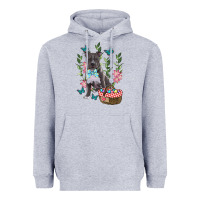 Heather Grey Easter Pitbull Heavyweight Hoodie - RanaPortraitStore