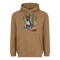 Toasted Coconut Easter Pitbull Heavyweight Hoodie - RanaPortraitStore