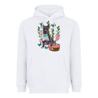 White Easter Pitbull Heavyweight Hoodie - RanaPortraitStore