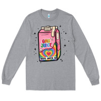 Heather Grey gay juice Long Sleeve Tee - MaliasSmallBusiness
