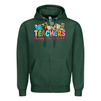 Sports Green teacher change the world Zipper Hoodie - MaliasSmallBusiness