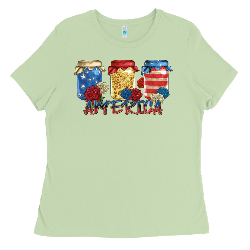 America Mason Jar Ladies Tee by Zillion Design Studio | Teevron