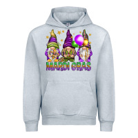Heather Grey mardi gras with gnomies Urban Hoodie - HowdyJamesFarm