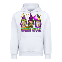 White mardi gras with gnomies Urban Hoodie - HowdyJamesFarm