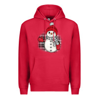 Cardinal grey christmas snowman Premium Hoodie - JahusDesignShop