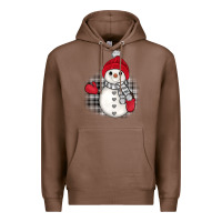 Chestnut grey christmas snowman Premium Hoodie - JahusDesignShop