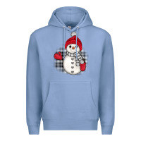 Colony Blue grey christmas snowman Premium Hoodie - JahusDesignShop