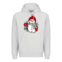 Dove Grey grey christmas snowman Premium Hoodie - JahusDesignShop