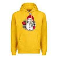 Lemon grey christmas snowman Premium Hoodie - JahusDesignShop
