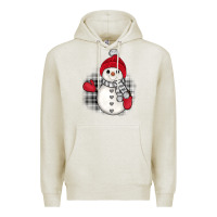 Oatmeal Heather grey christmas snowman Premium Hoodie - JahusDesignShop