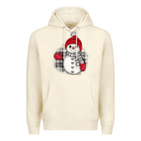 Sandshell grey christmas snowman Premium Hoodie - JahusDesignShop