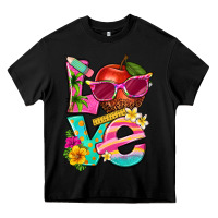 Black love summer teacher Heavy Core Tee - texasbilliewilder