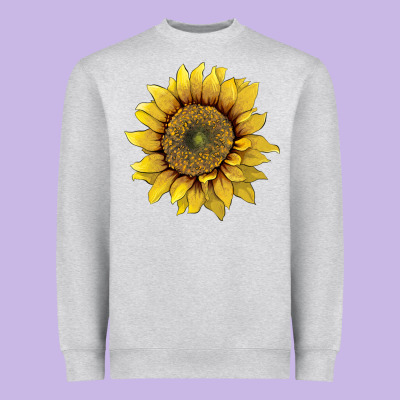Sunflower Heavyweight Sweatshirt Designed By Artiststas
