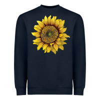 Navy sunflower Heavyweight Sweatshirt - Artiststas