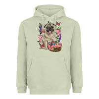 Matcha Easter pug Heavyweight Hoodie - RanaPortraitStore