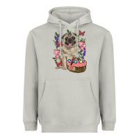Moon Dust Easter pug Heavyweight Hoodie - RanaPortraitStore