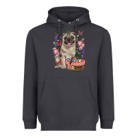 Smoke Easter pug Heavyweight Hoodie - RanaPortraitStore